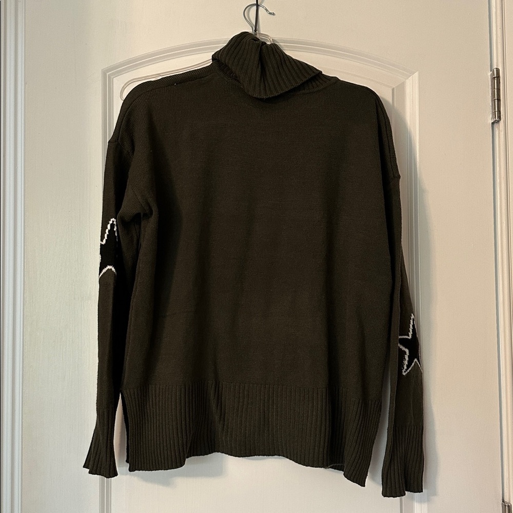 Sweet Romeo olive green Ribbed Sweater - Picture 2 of 3